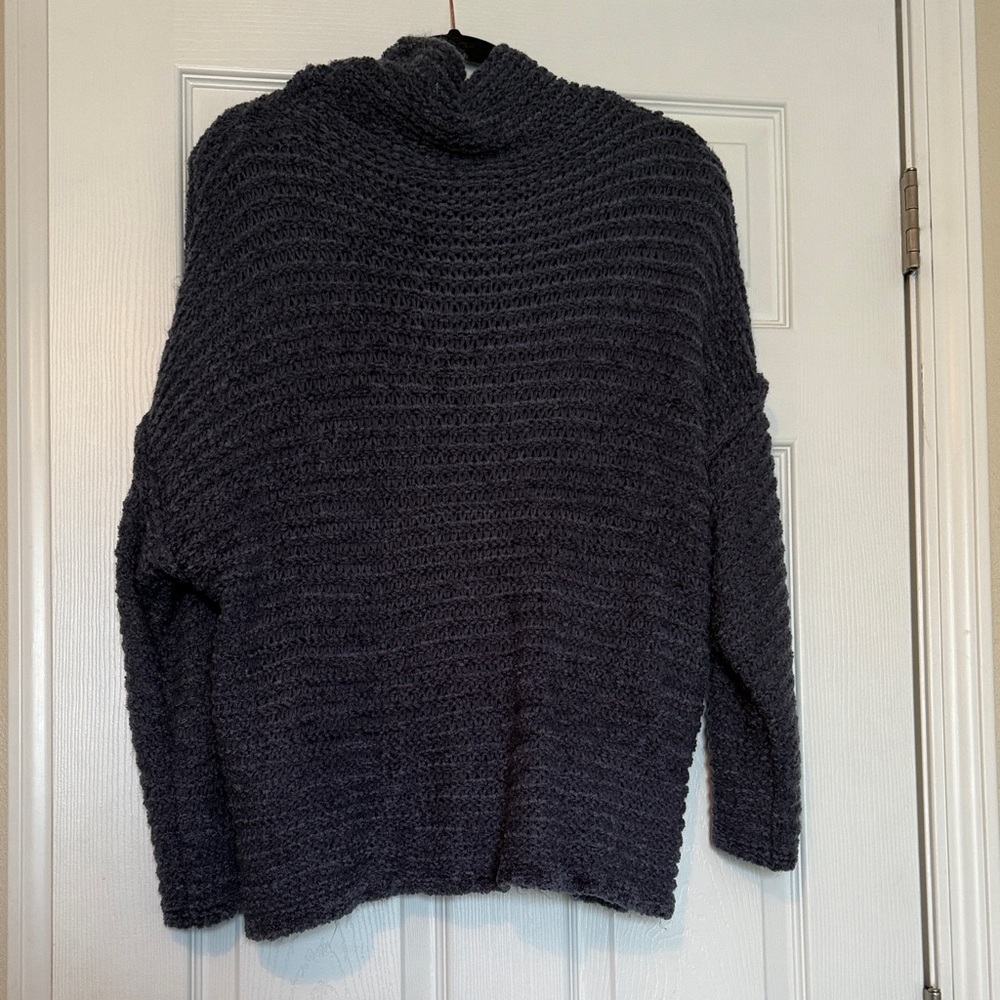 Aerie Navy Turtleneck Sweater